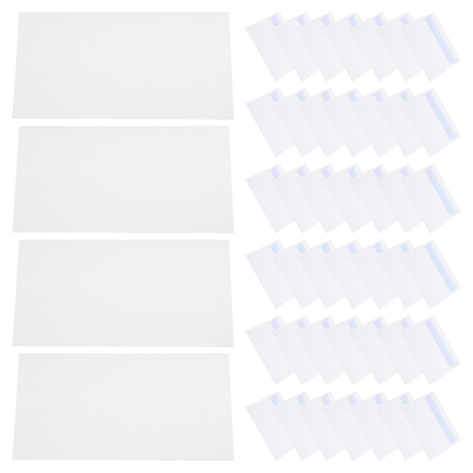 Letter Envelope Kraft - 50Pcs Peel and Seal White Envelopes