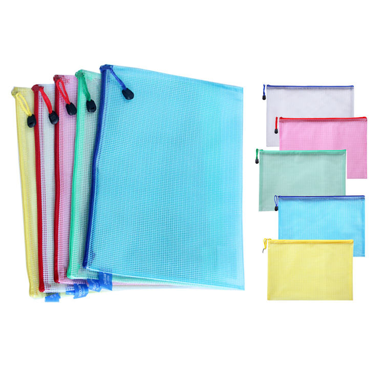 5pcs Stationery Storage Bag A4 - Portfolio Folder Zip ulasan dan harga