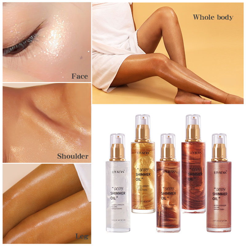 100ml Body Shimmer Oil Highlig - Correction Fluid White ulasan dan harga
